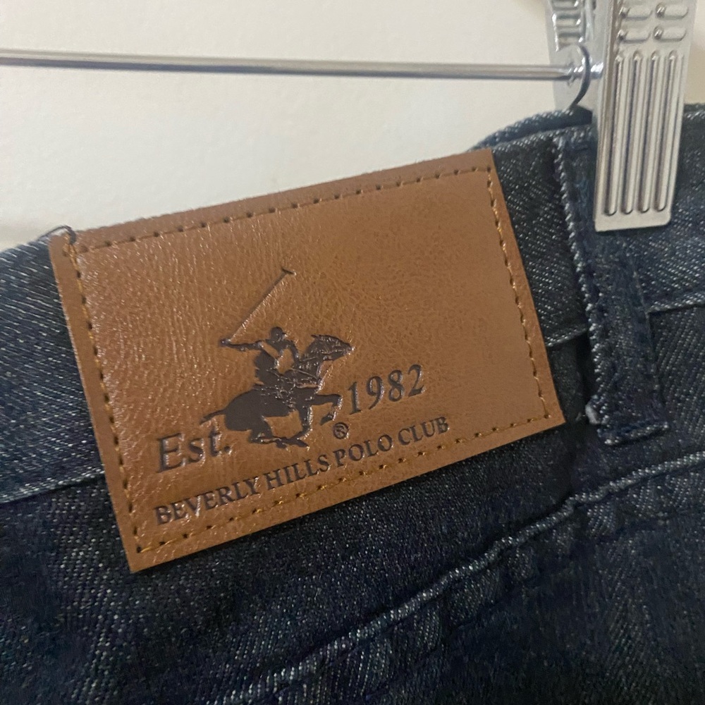 NWT Men’s Beverly Hills Polo Club Relaxed Straight Fit Blue Jeans, 34” x 30” - Picture 5 of 9